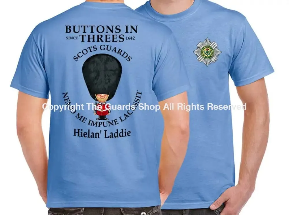 SCOTS GUARDS BUTTONS IN THREE'S DOUBLE PRINT T-Shirt