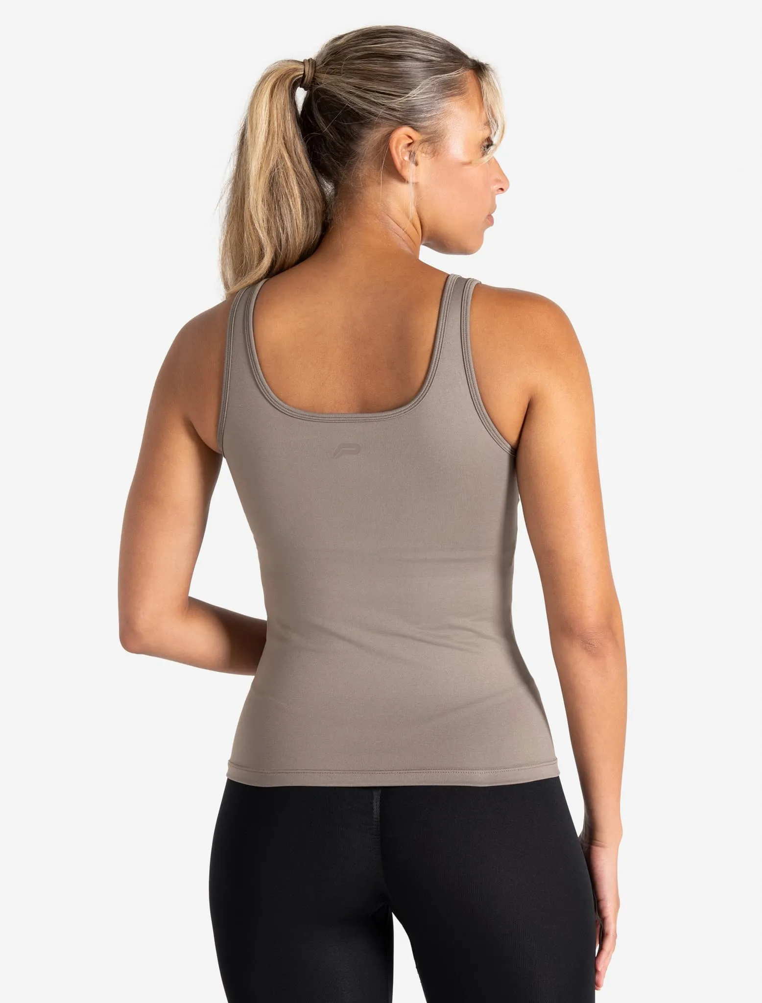 Sculpt Seamless Built-In Bra Vest - Taupe