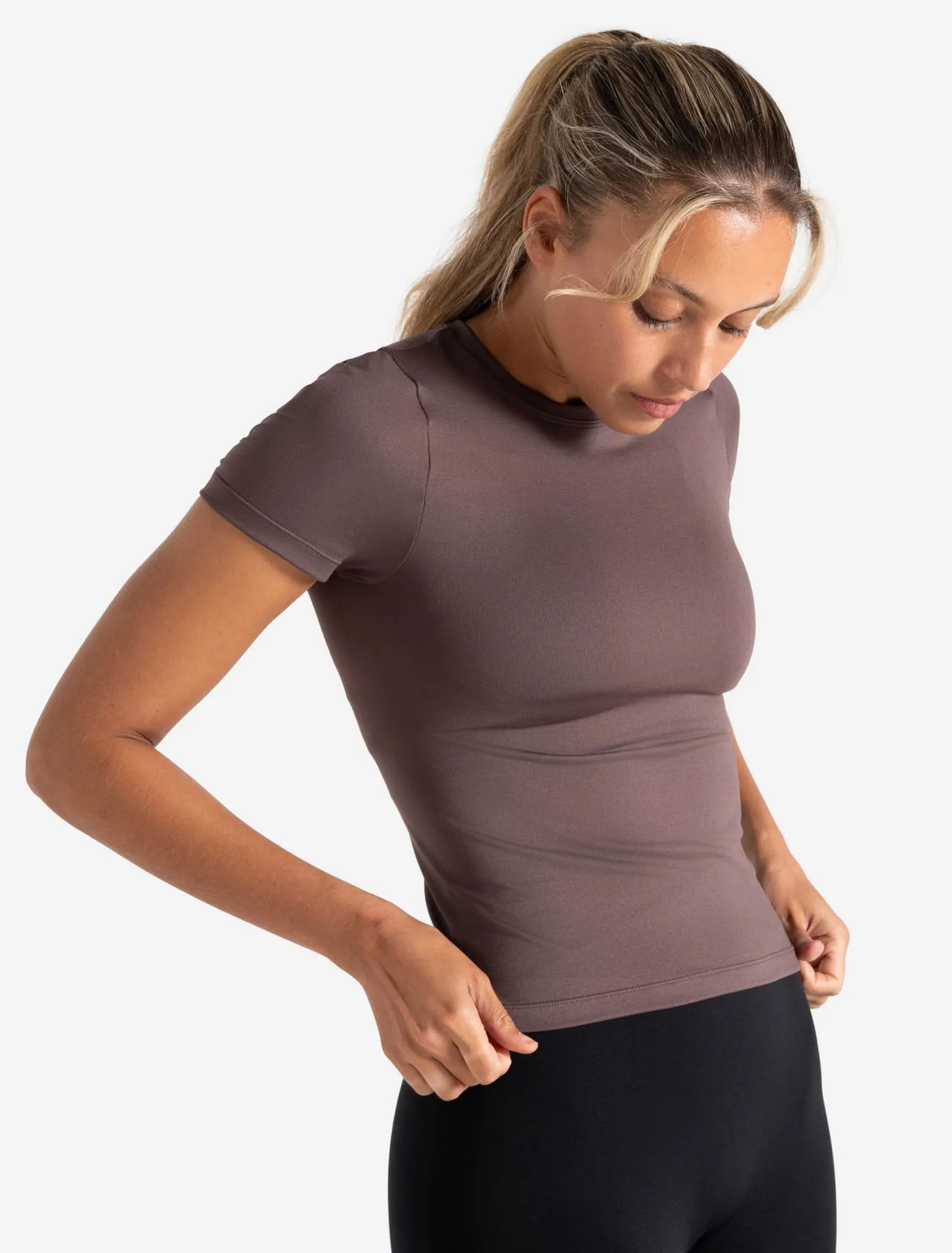 Sculpt Seamless T-Shirt - Mocha