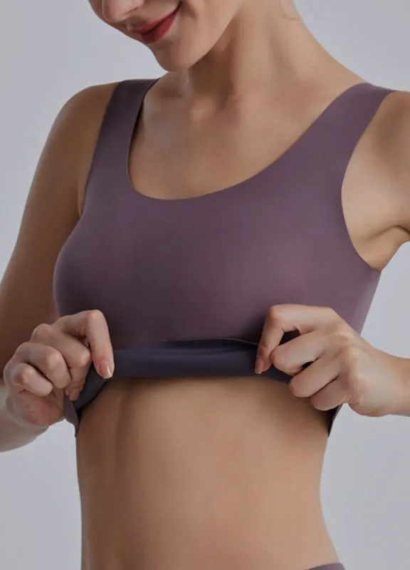 Seamfree Reversible Sports Bra-Violet/Purple