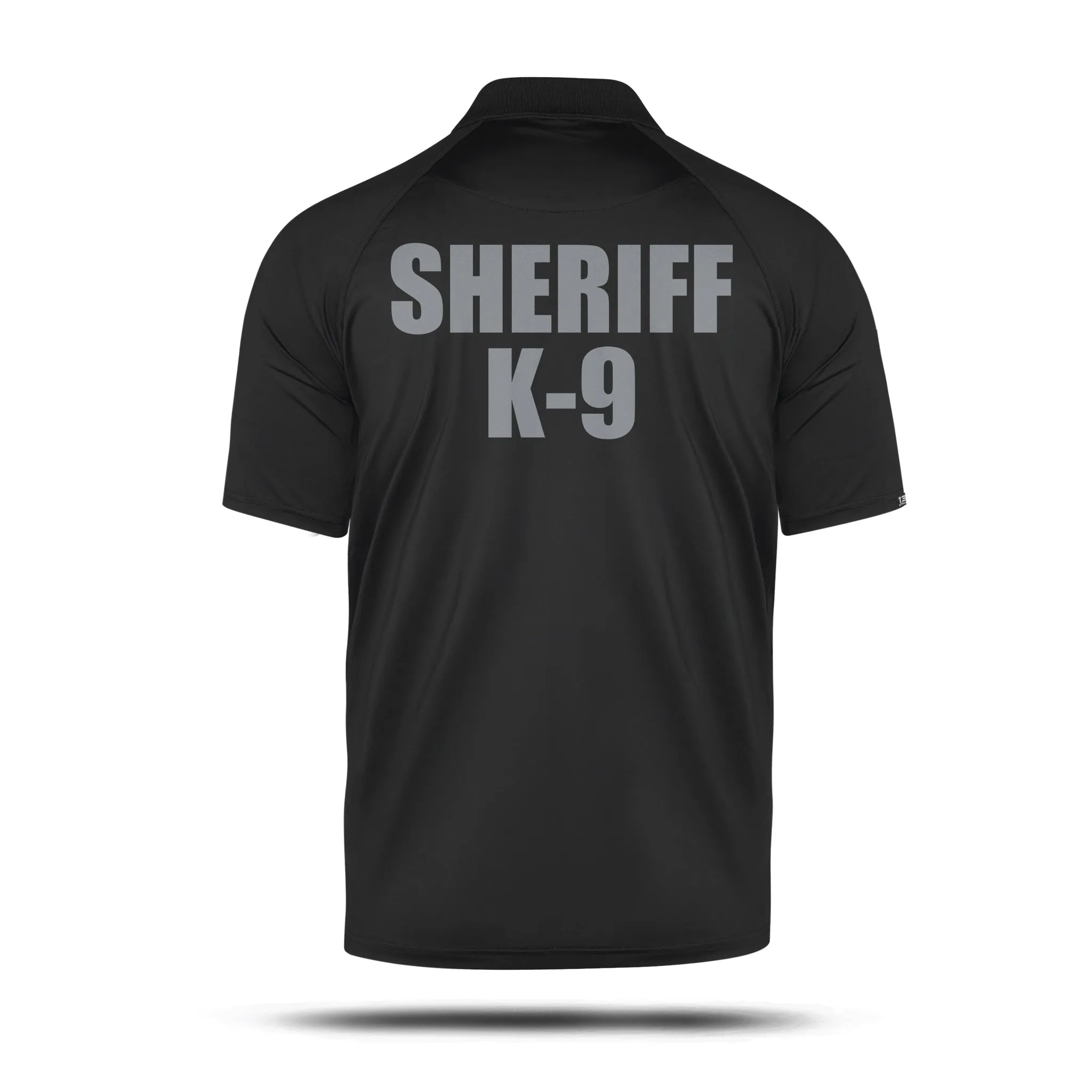 [SHERIFF K9] Men's Performance Polo [BLK/GRY]