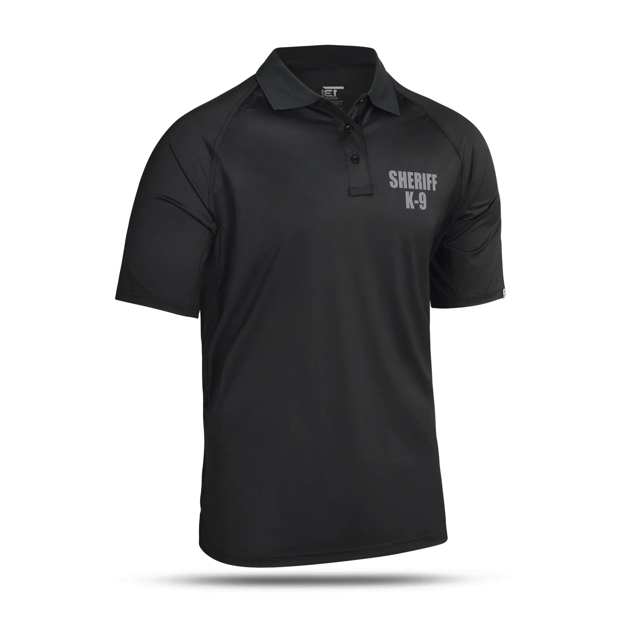 [SHERIFF K9] Men's Performance Polo [BLK/GRY]