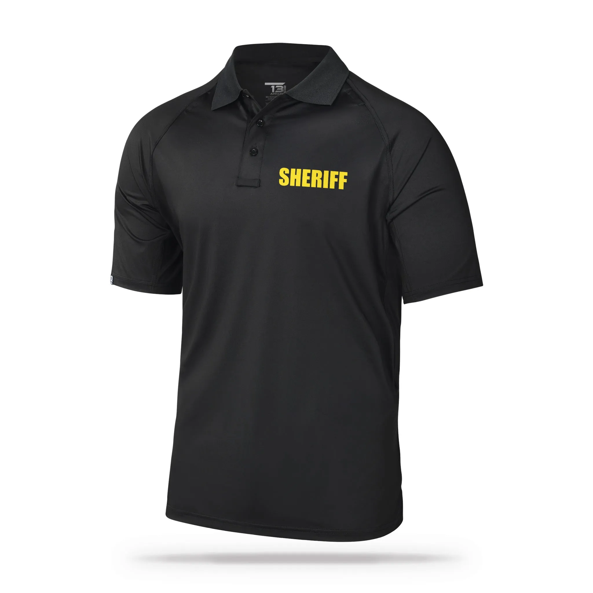 [SHERIFF] Men's Performance Polo [BLK/GLD]