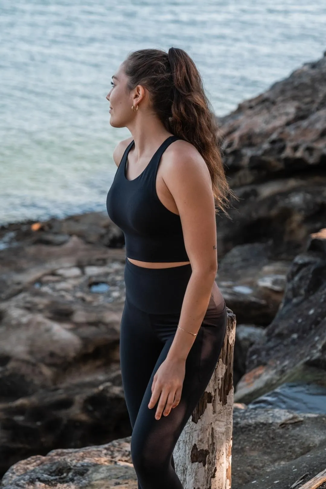 Shift Longline Sports Bra - Black