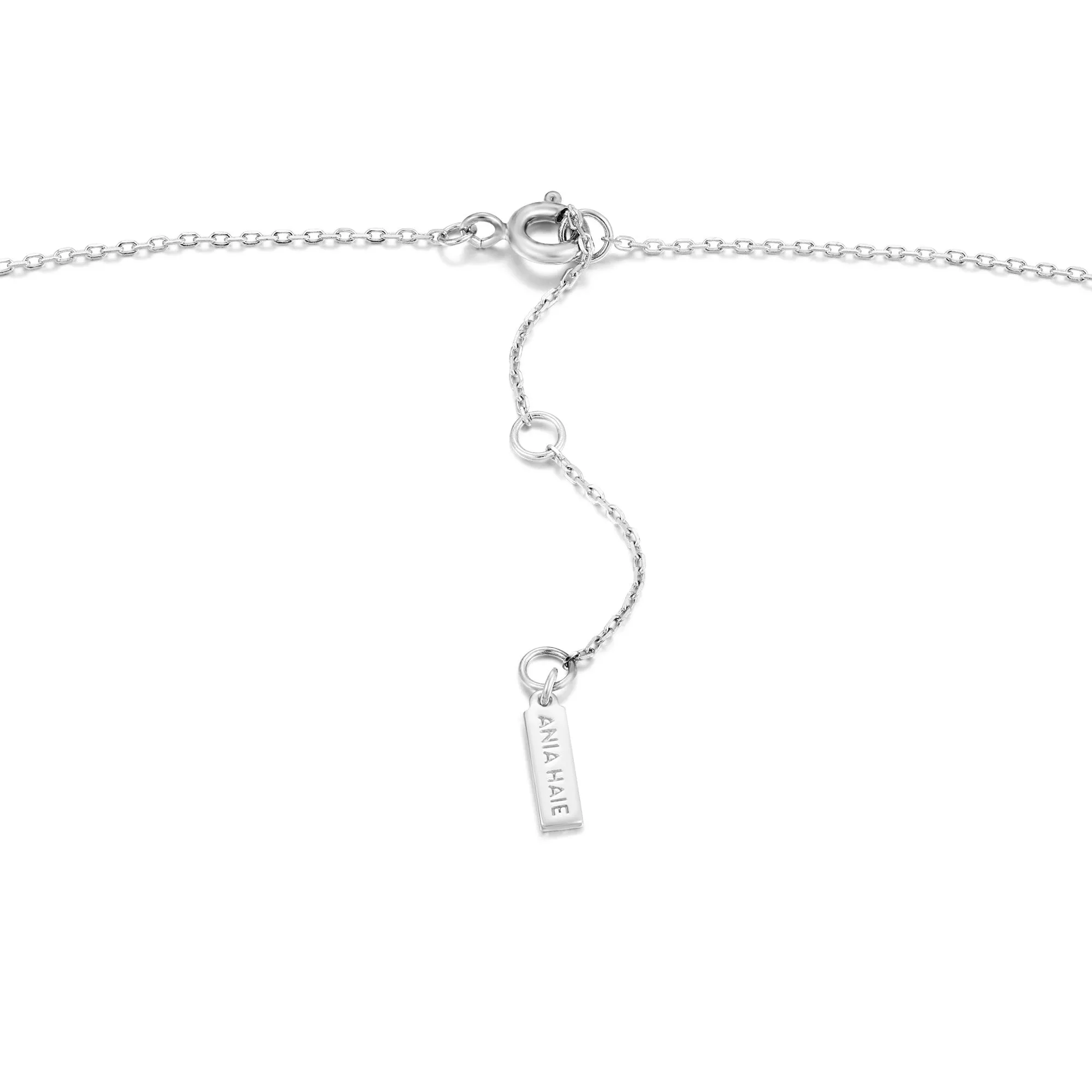 Silver Rope T-Bar Necklace