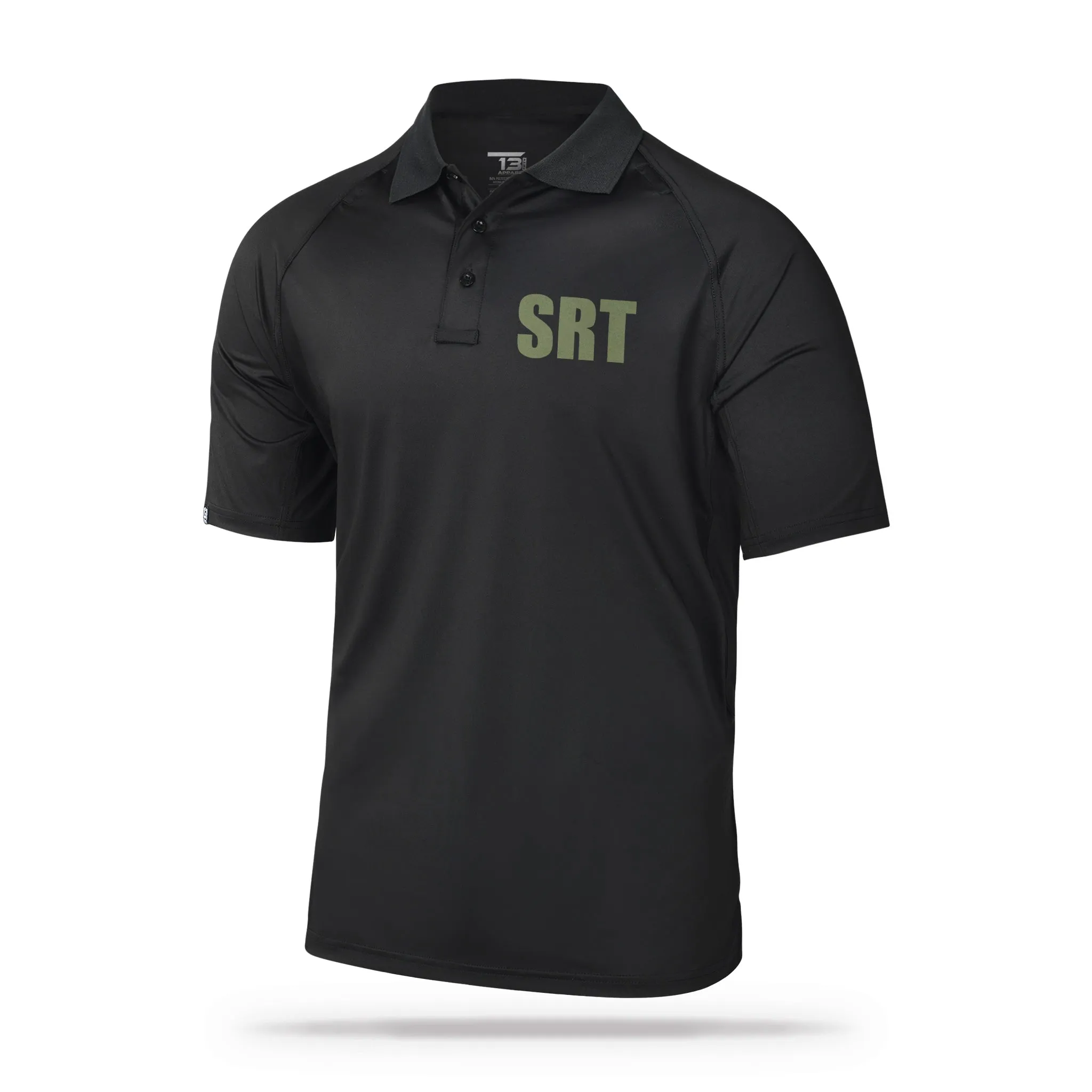 [SRT] Men's Performance Polo [BLK/GRN]