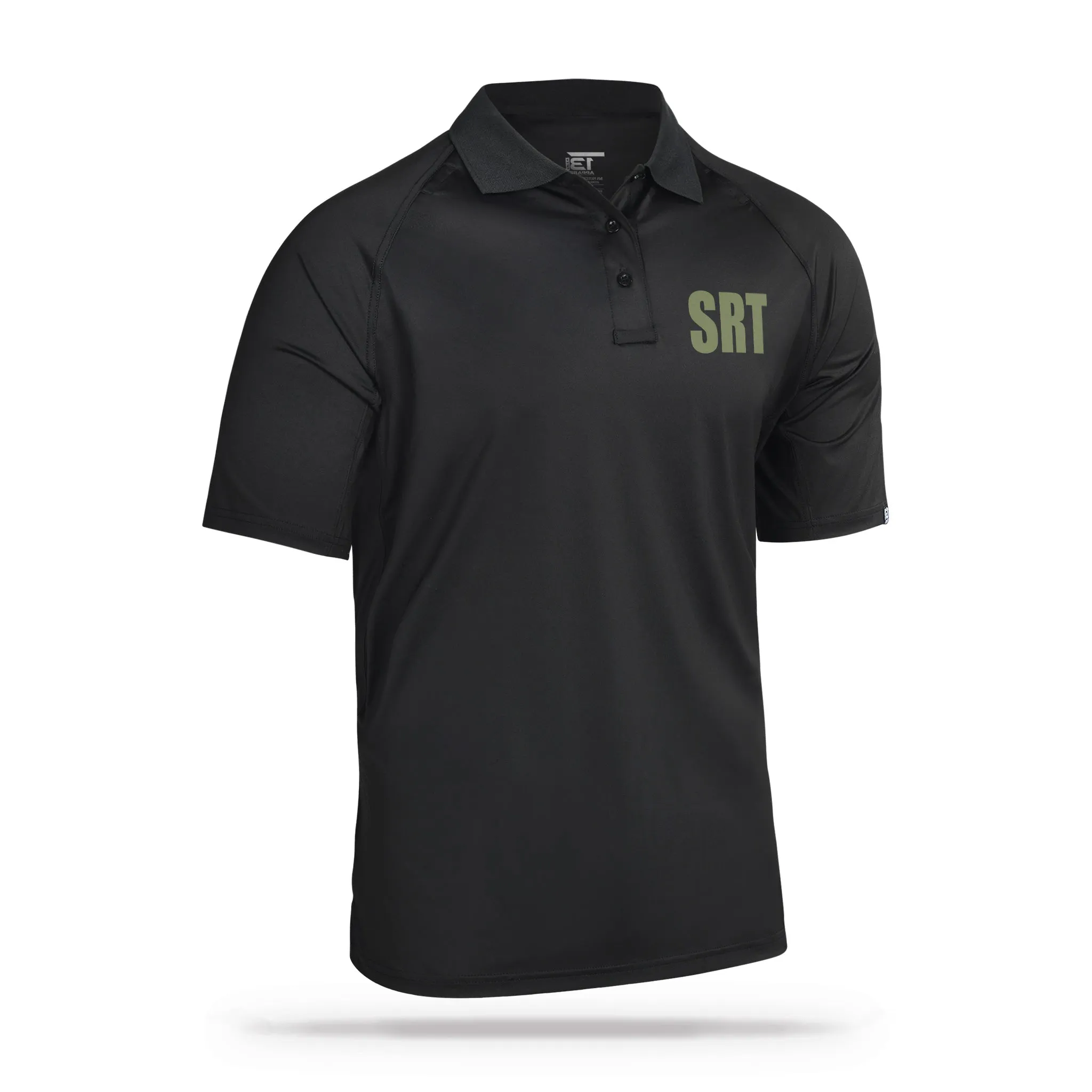 [SRT] Men's Performance Polo [BLK/GRN]