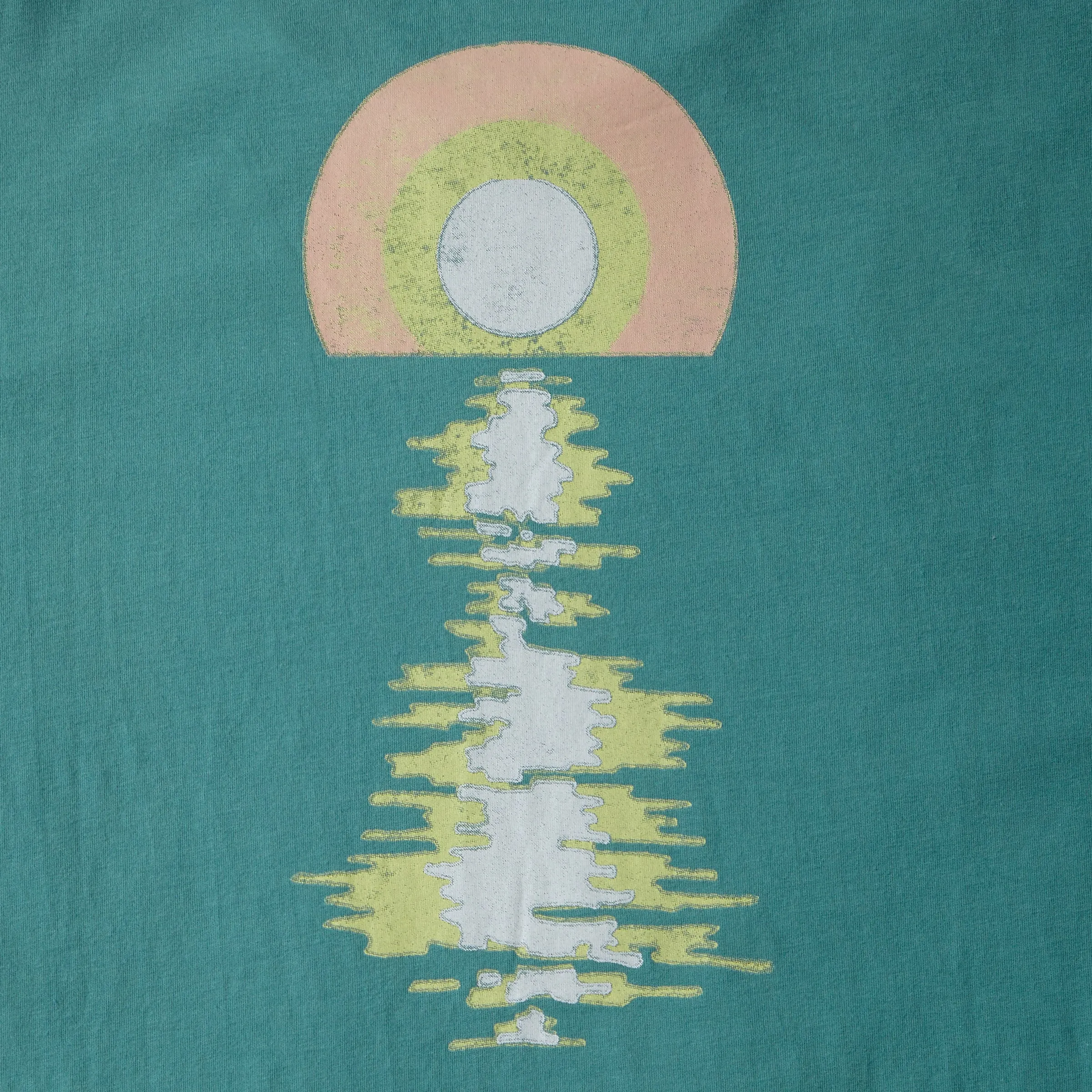 Sunrise Print Tee - Agate Green