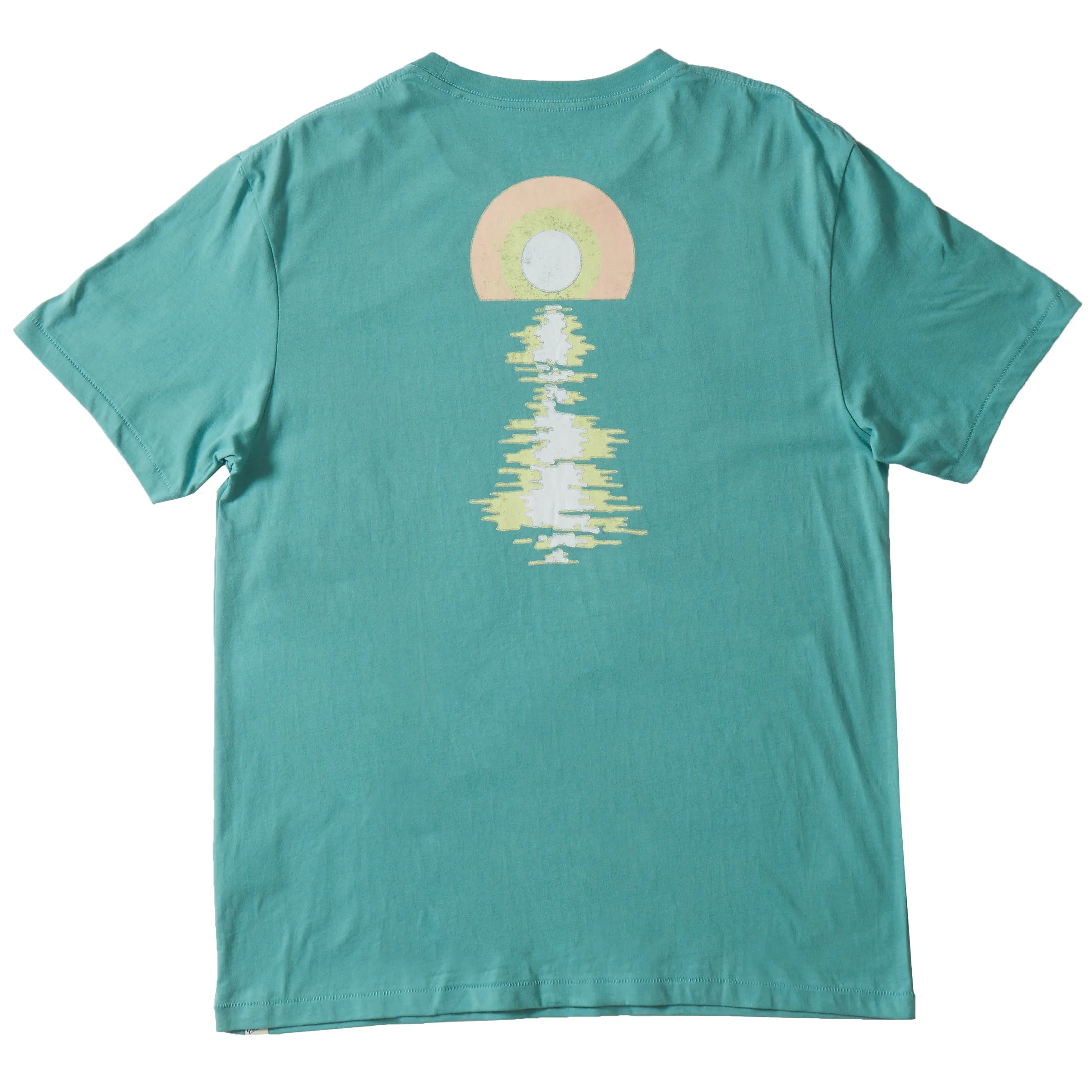 Sunrise Print Tee - Agate Green