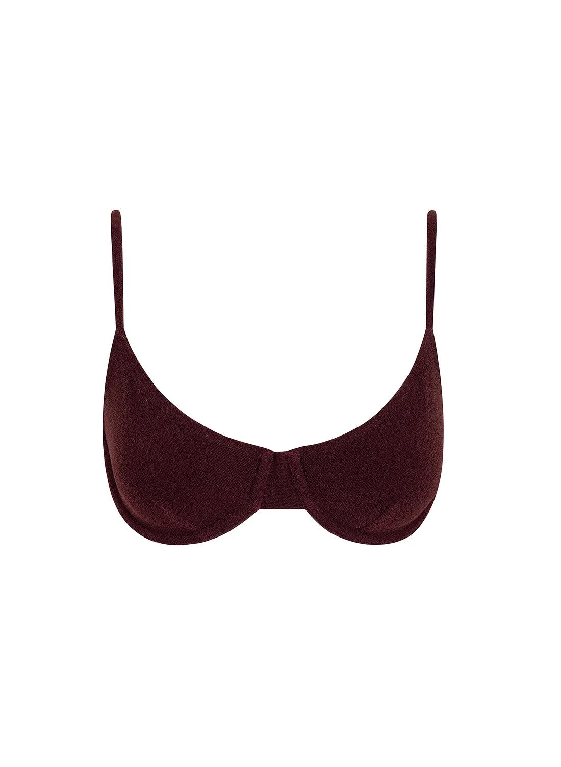 sustainable swimwear top eva wine