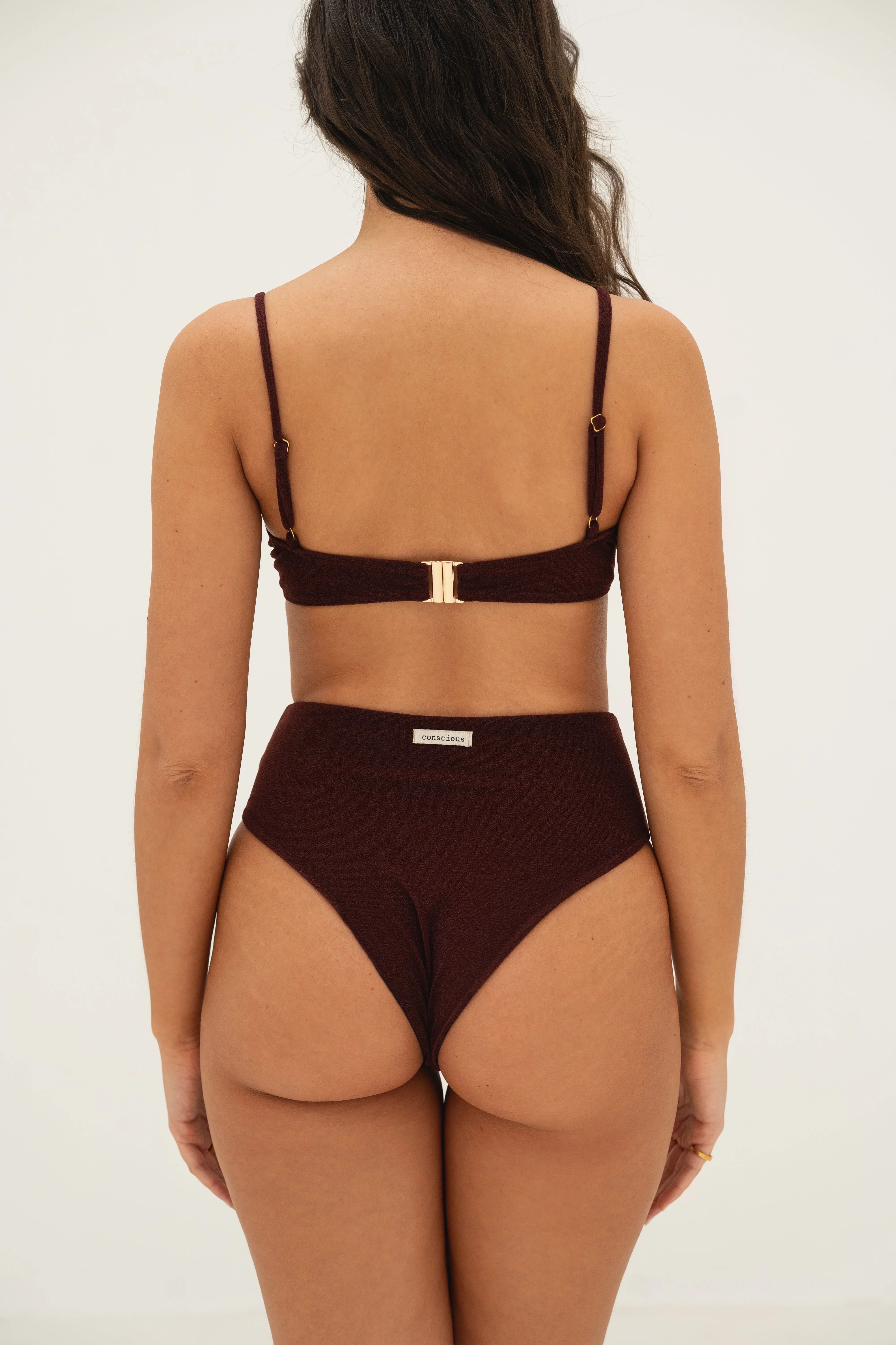 sustainable swimwear top eva wine