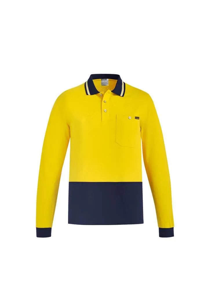 Syzmik Mens Hi Vis Cotton L/S Polo (ZH430)