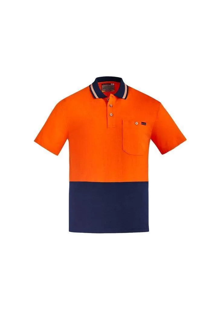 SYZMIK Men's Hi Vis Cotton Short Sleeve Polo Shirt ZH435