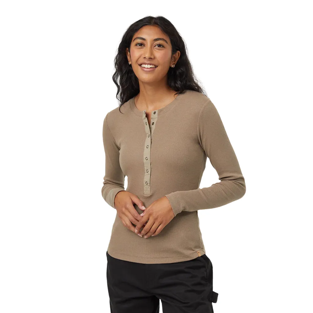 Tentree Women's Rib Snap Placket Henley