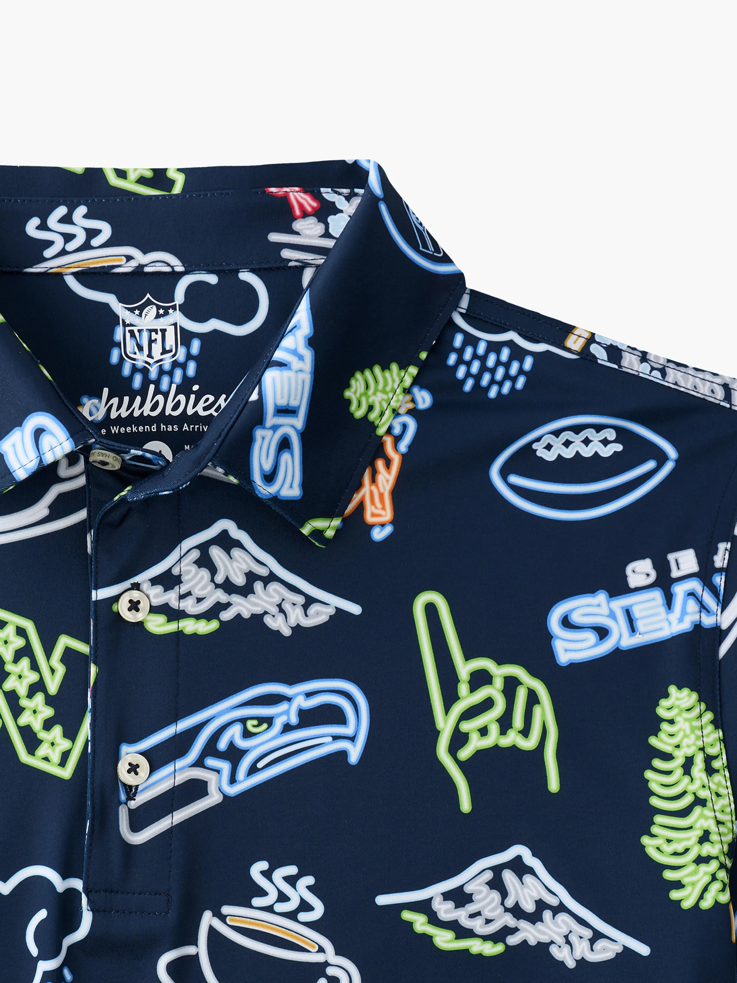 The Neon Seahawks (NFL Performance Polo)