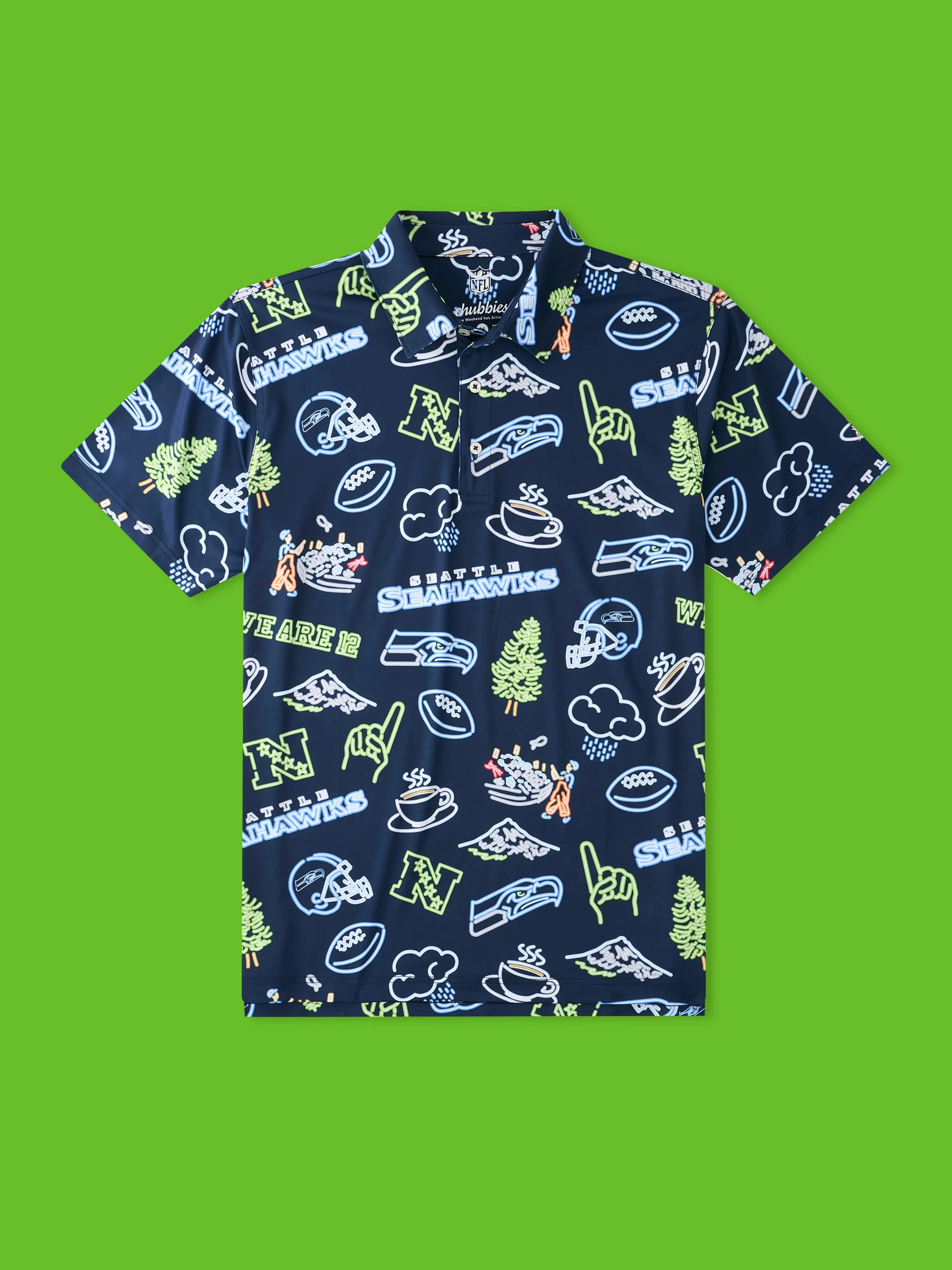 The Neon Seahawks (NFL Performance Polo)