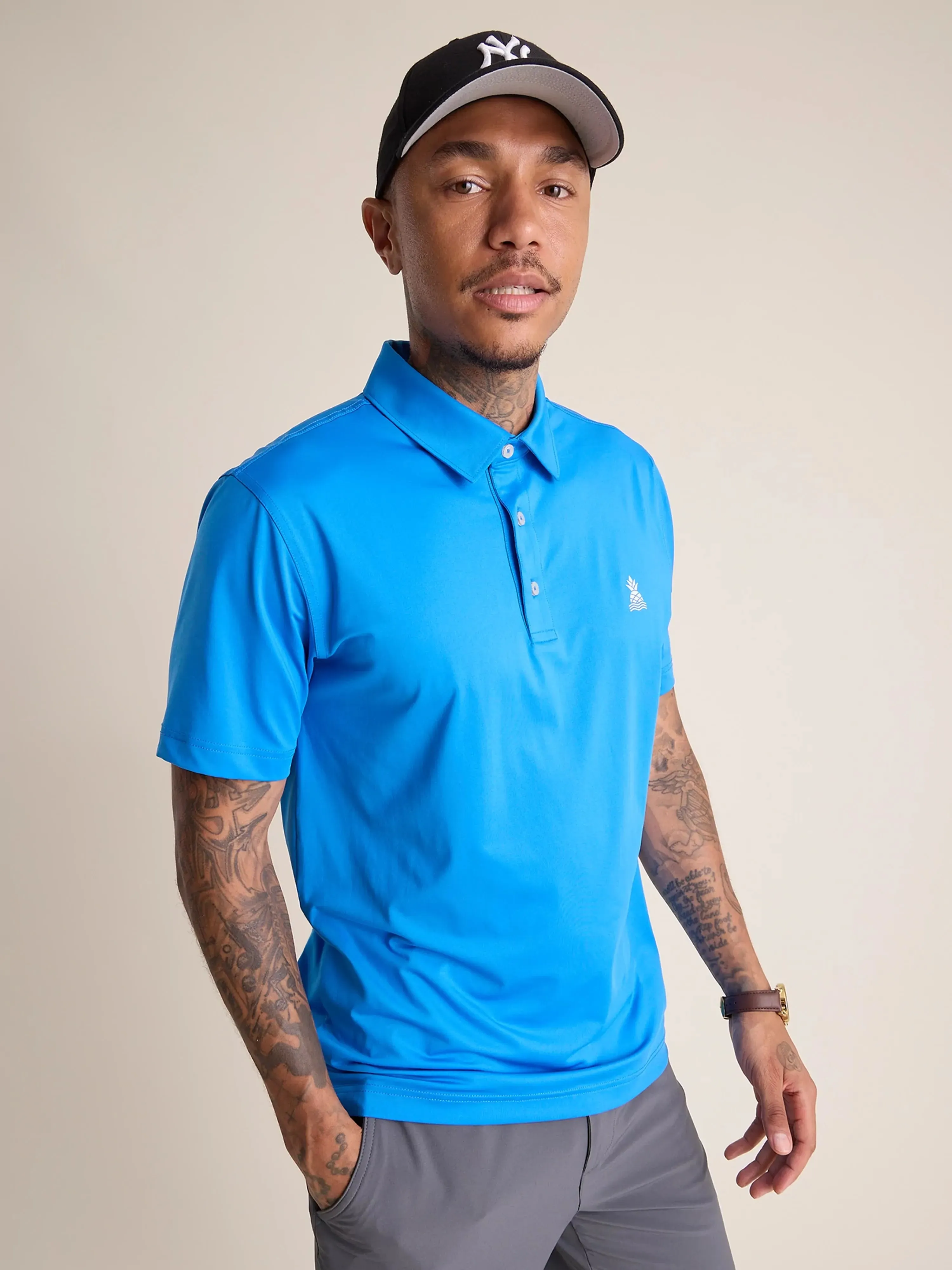 The Radiant Blue (Performance Polo )