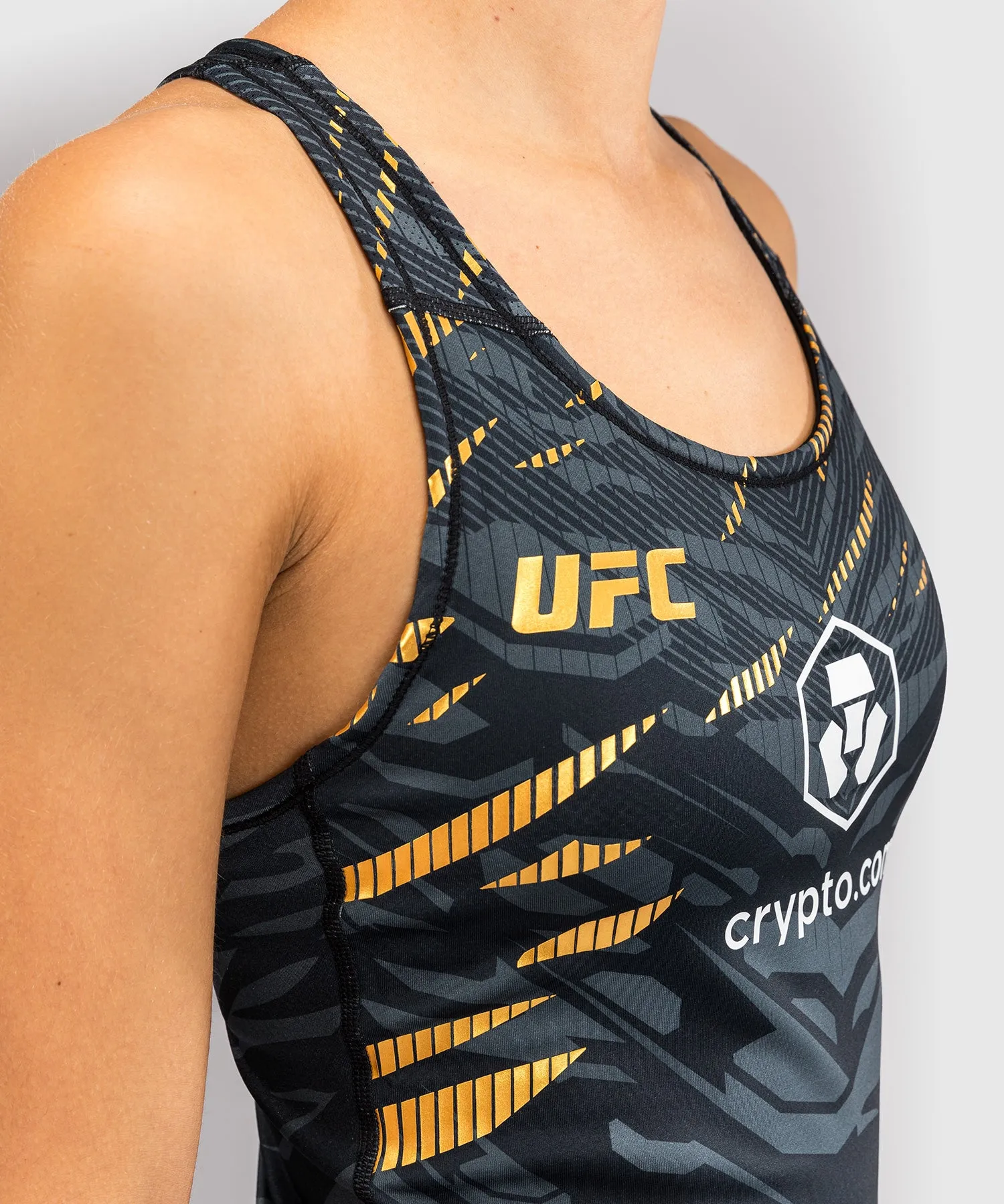 UFC Fusion by Venum Authentic Fight Night Women’s Fitted Tank With Shelf Bra - Champion