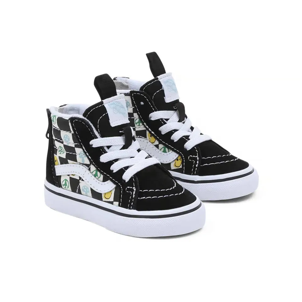 Vans Sk8 Hi Zip Toddlers - Melted Check Black Multi