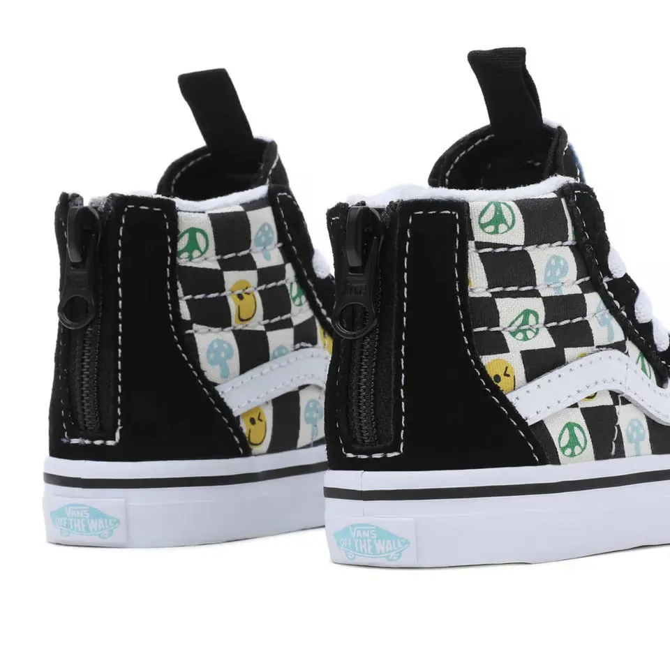 Vans Sk8 Hi Zip Toddlers - Melted Check Black Multi