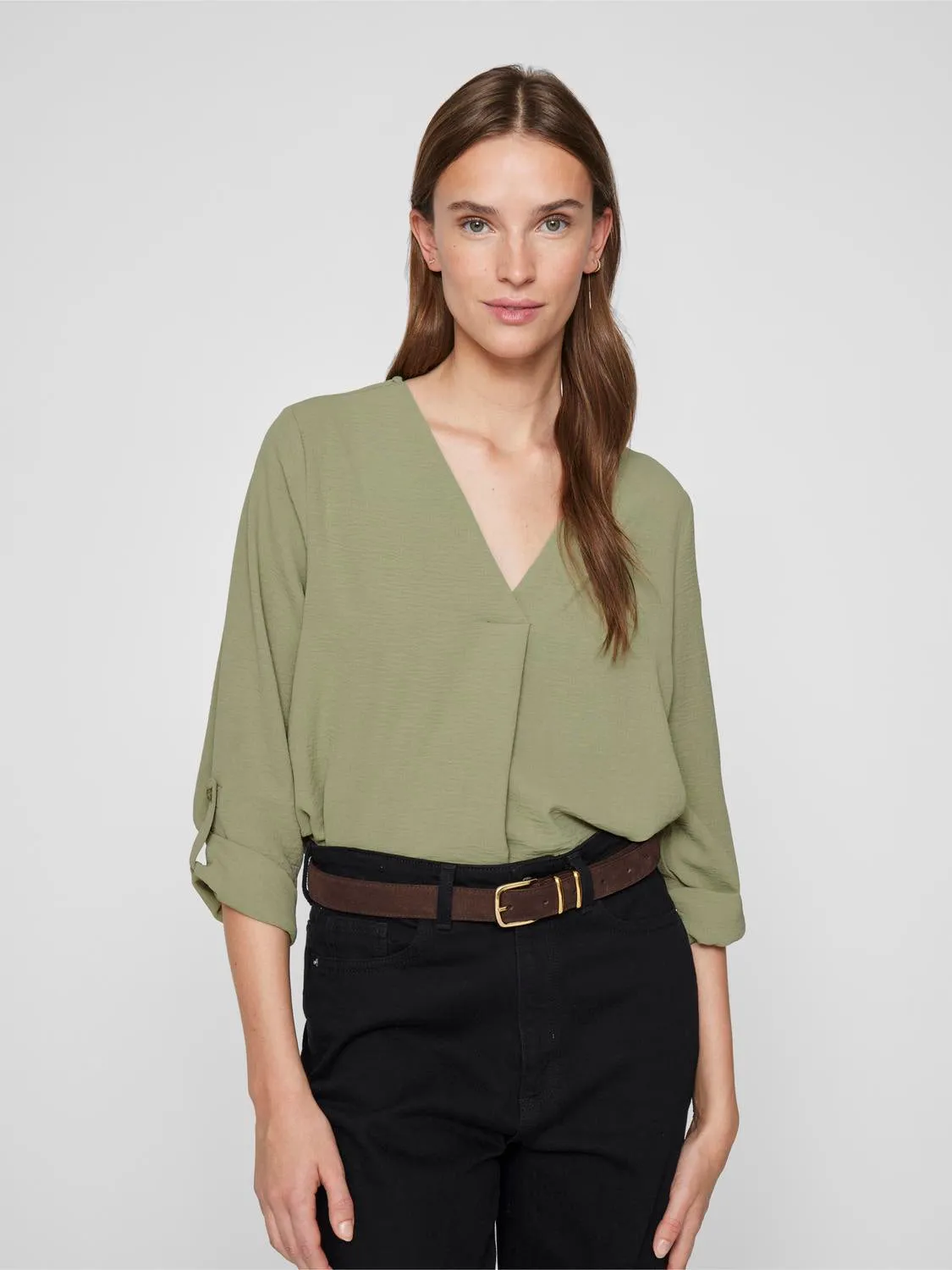 VIJOSA Top - Oil Green