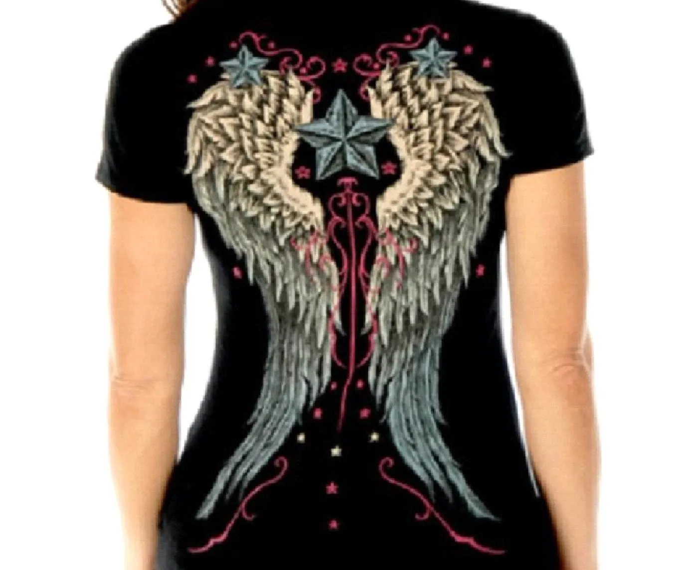 Vintage Wings & Stars T-shirt