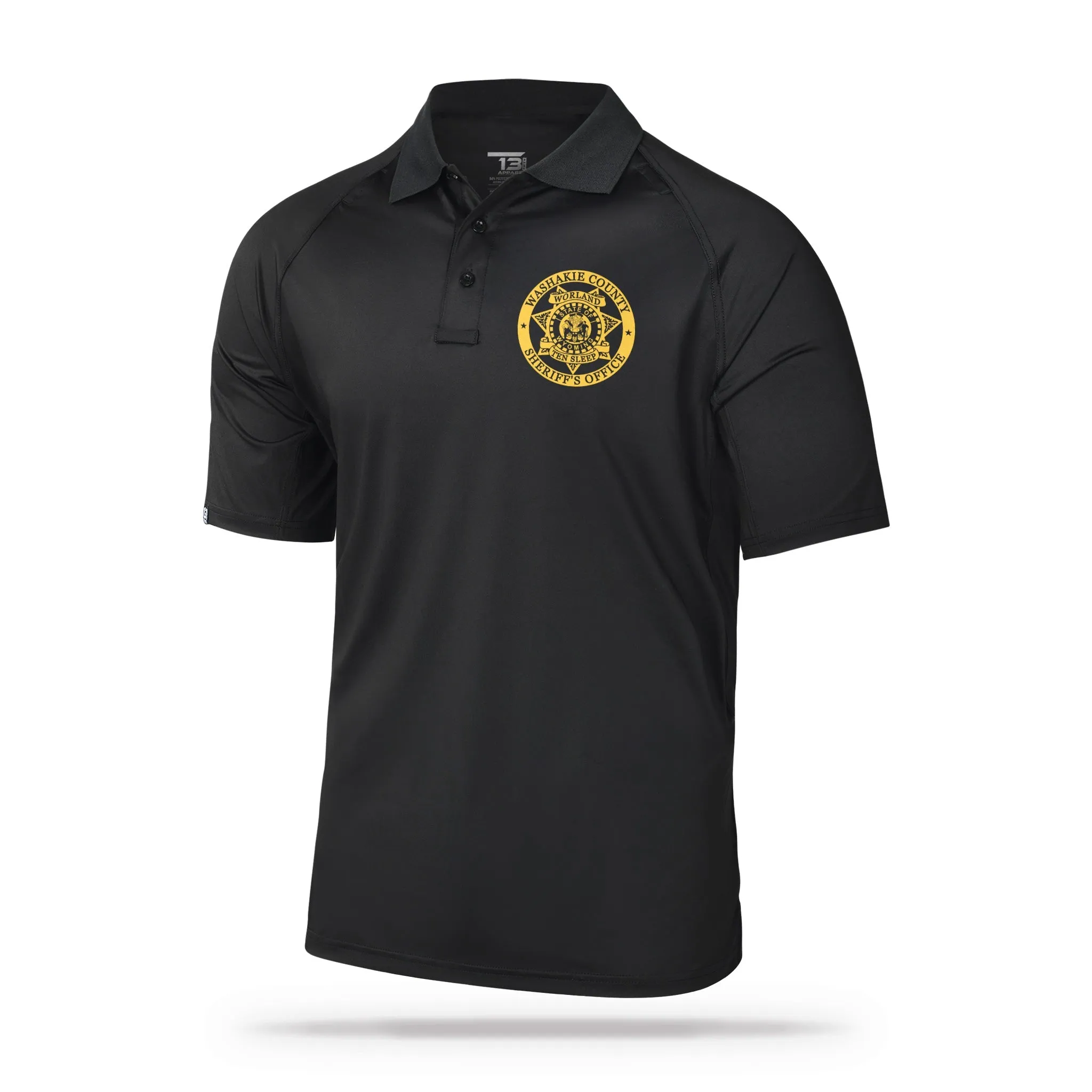 [WASHAKIE CO SO] Performance Polo [BLK/GLD]