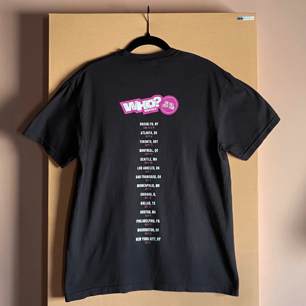 Who? Live 2024 Official Tour T-Shirt