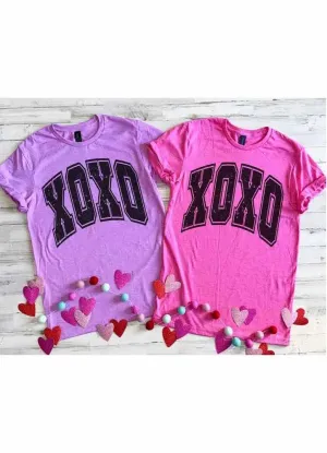 XOXO Shirt in Heather Pink by Alabama Threads